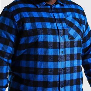 Blue/Black Flannel Shirt Sz. 3xl NWT